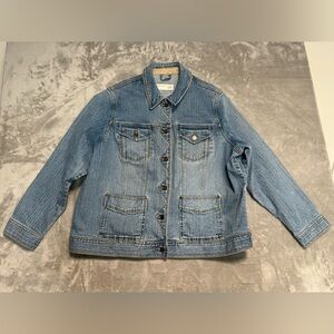 Vintage Eddie Bauer Denim Trucker Jean Jacket Women’s Medium
